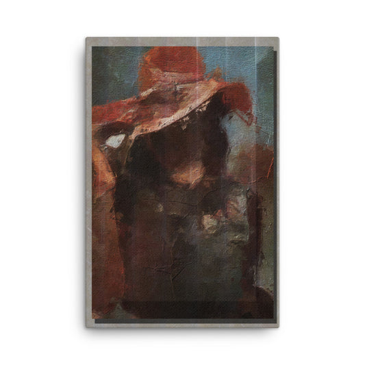 Red Hat Woman Wall Art